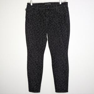 Rock & Republic Kashmiere Black Cheetah Print Jeans 16